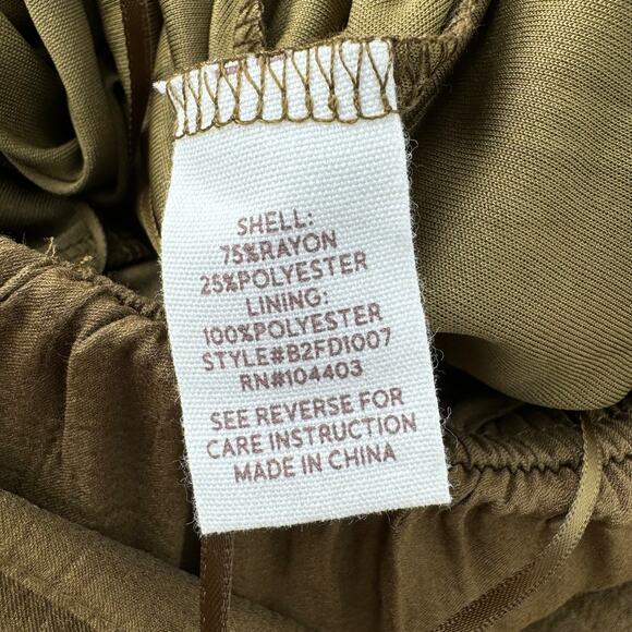 Anthropologie By The River Cut Out Midi Dress Olive Green NWOT Small - Picture 9 of 10